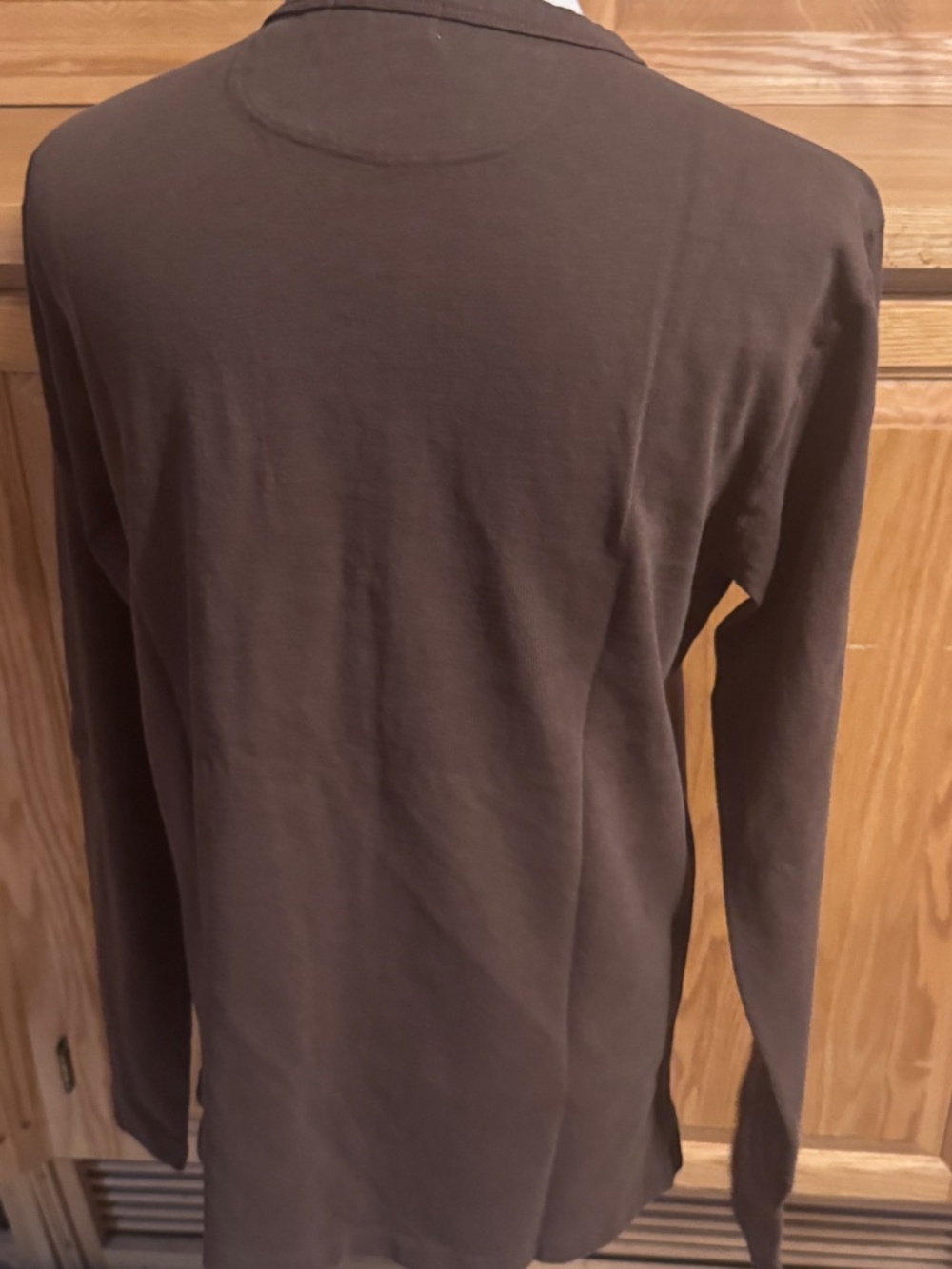 Freenote Sportswear Small Men's Long Sleeve Tee Brown T-Shirt Classic Crew Neck - Picture 6 of 11